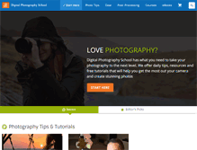 Tablet Screenshot of digital-photography-school.com